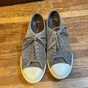 men’s prada suede shoes